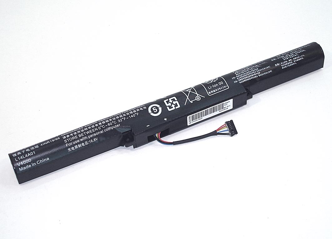 

Аккумулятор GREENWAY для ноутбука Lenovo V4000-4S1P (L14S4A01) 14.4V 2200mAh OEM черная