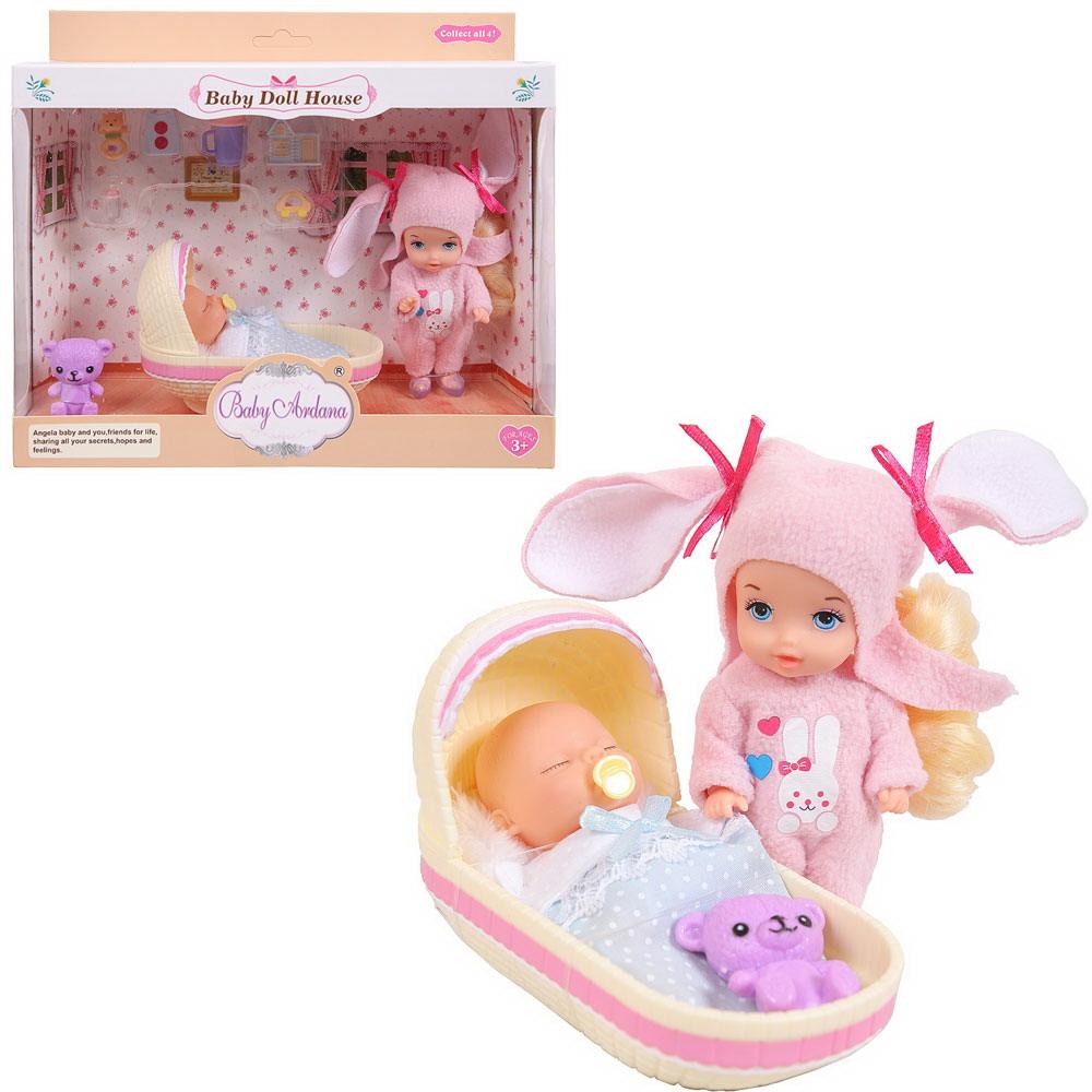 фото Кукла junfa baby ardana, дома у сестренок, в спальне, с пупсом и аксессуарами a587 junfa toys