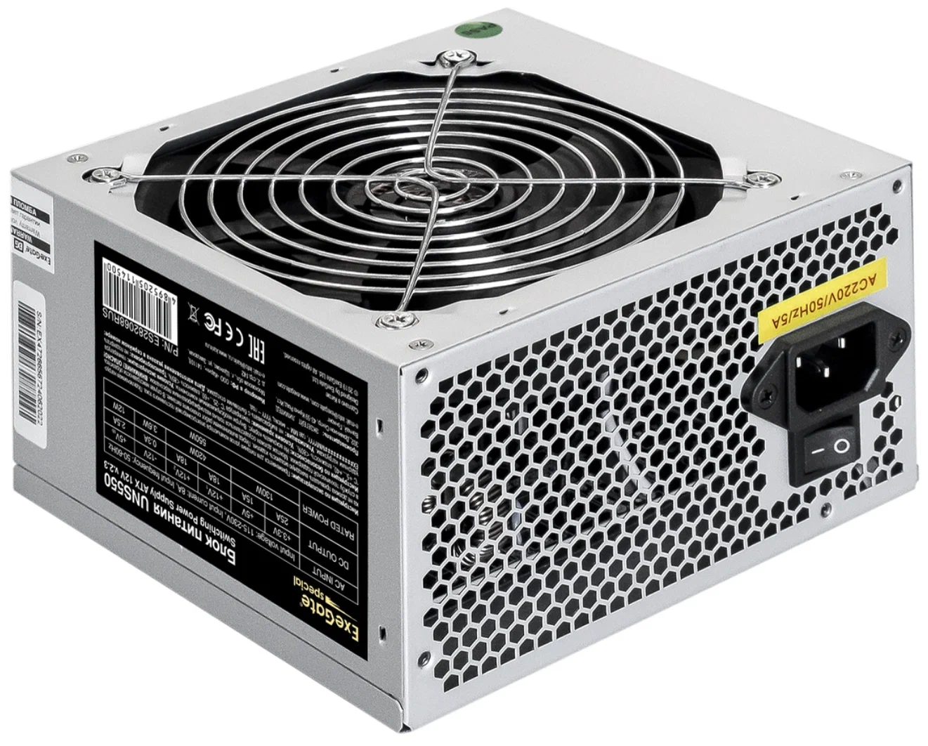 

Блок питания ExeGate UNS550 (EX282079RUS), Черный