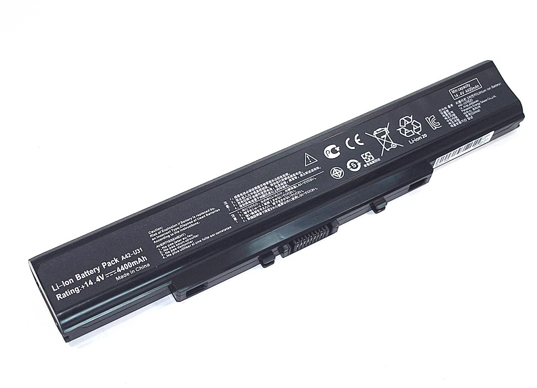 Аккумулятор GREENWAY для ноутбука Asus U31 14.4V 5200mAh OEM черная