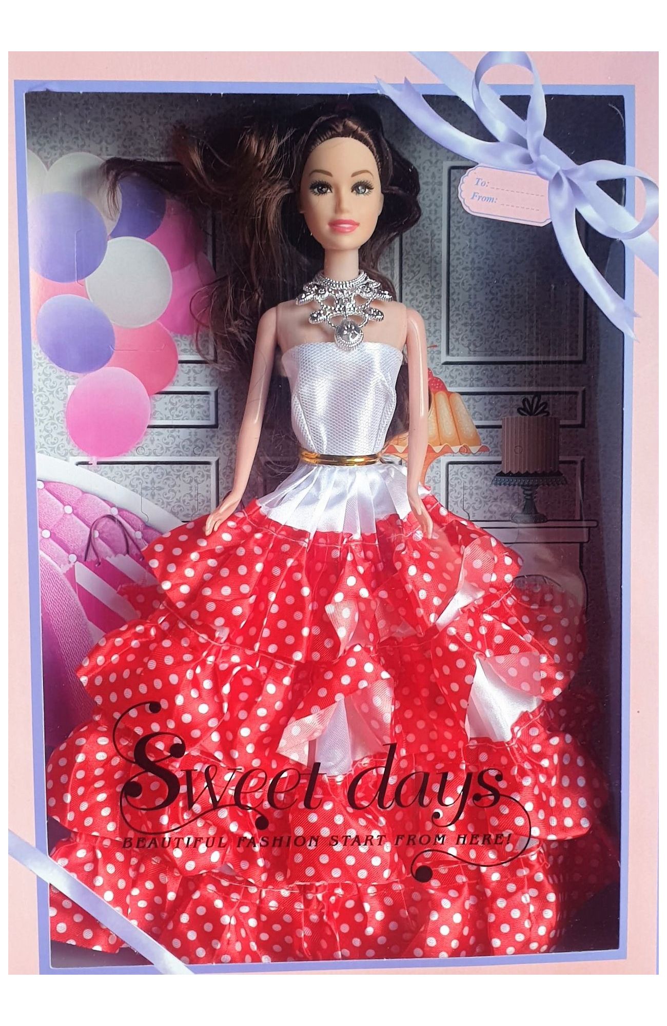 фото Кукла в бальном платье коллекционная sweet days 29 см msn toys