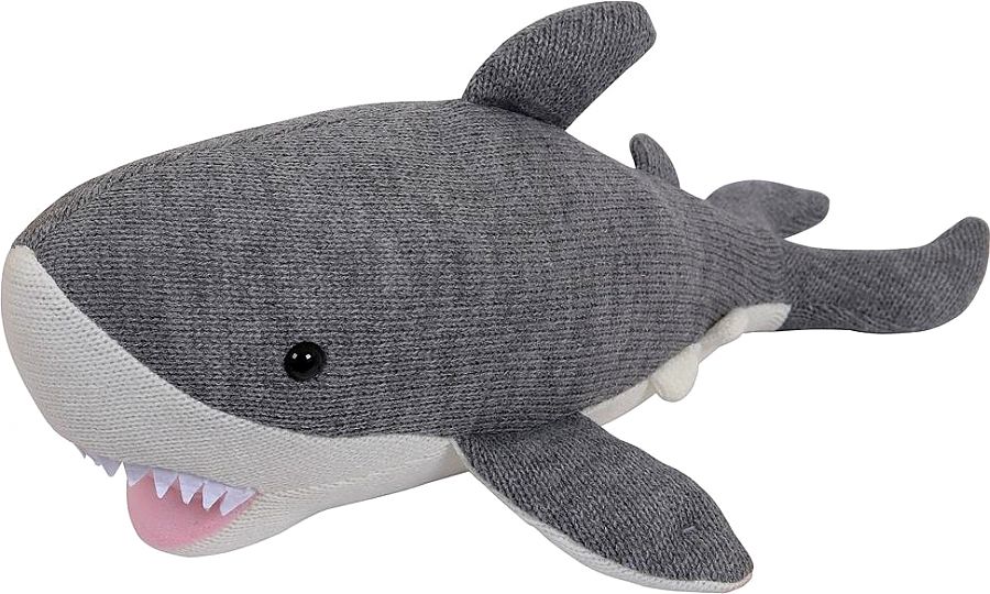 Мягкая игрушка ABtoys Knitted, Акула вязаная, 40 см мягкая игрушка abtoys knitted акула вязаная 40 см