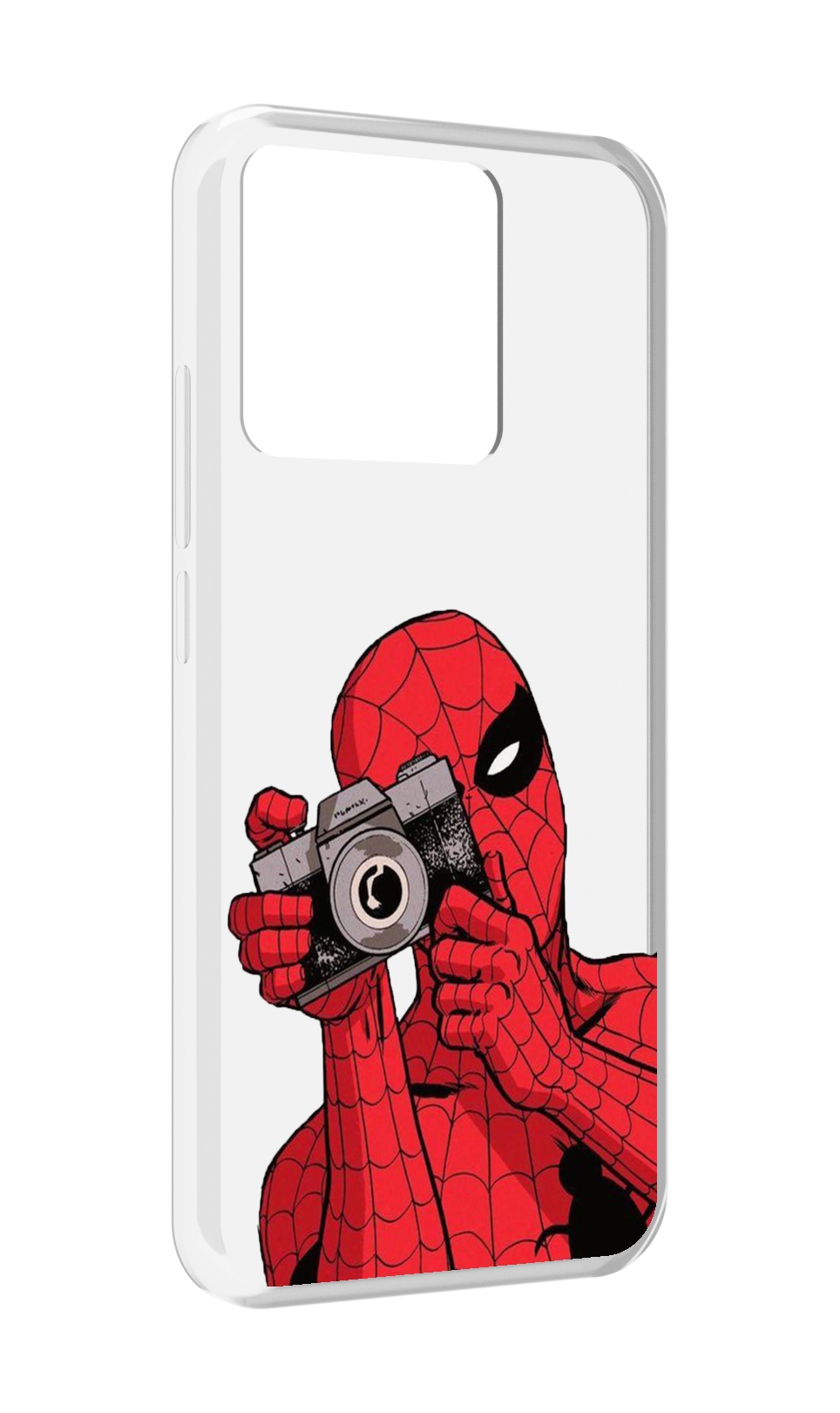 

Чехол MyPads Tocco для Xiaomi Redmi 10A человек паук фотограф детский, Прозрачный, Tocco