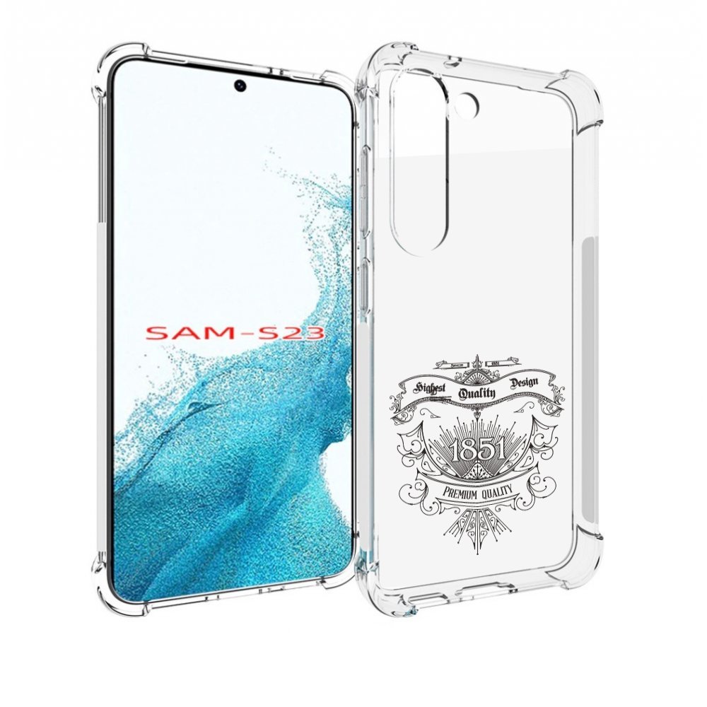 

Чехол MyPads логотип 1851 год для Samsung Galaxy S23, Прозрачный, Tocco
