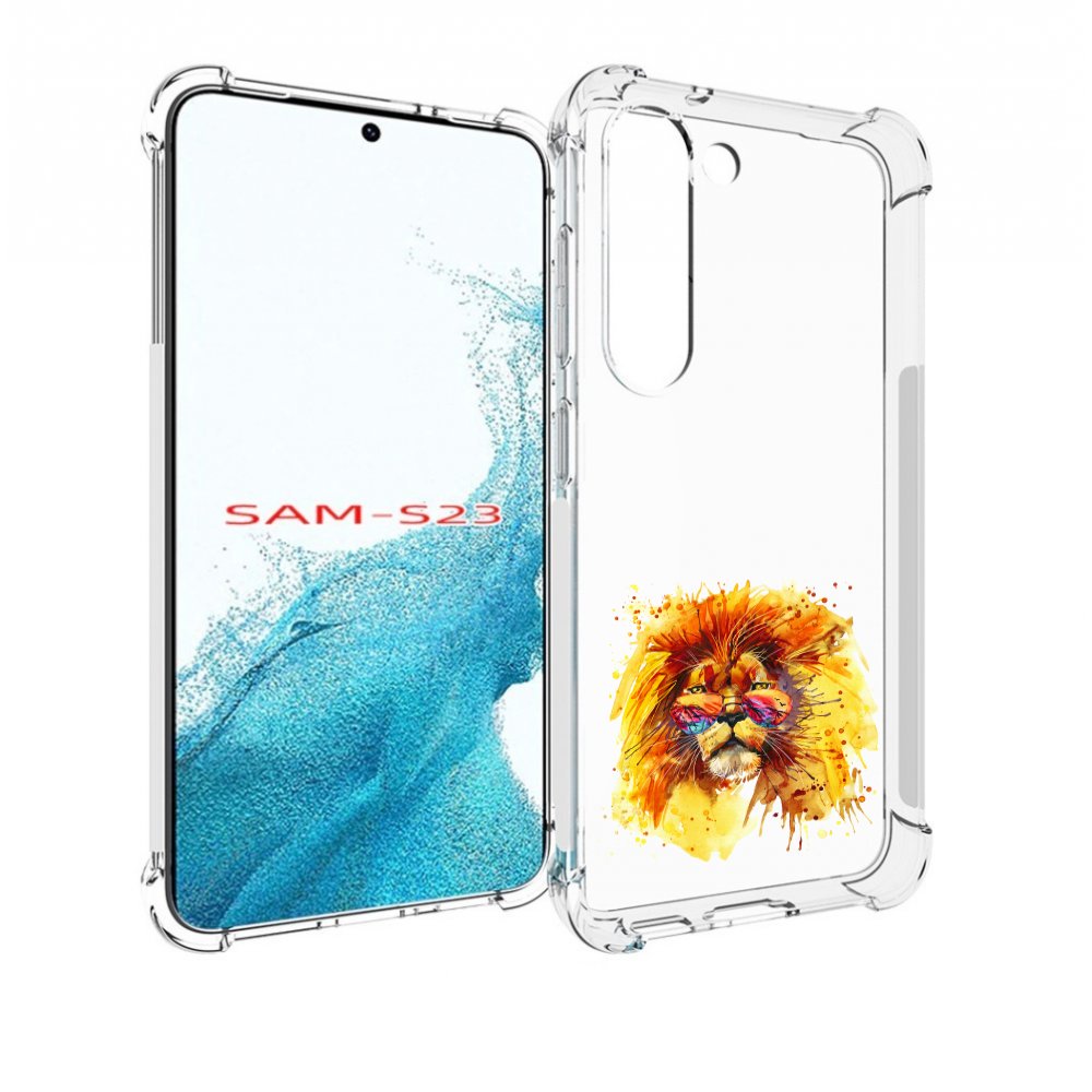 

Чехол MyPads лев в очках для Samsung Galaxy S23, Прозрачный, Tocco