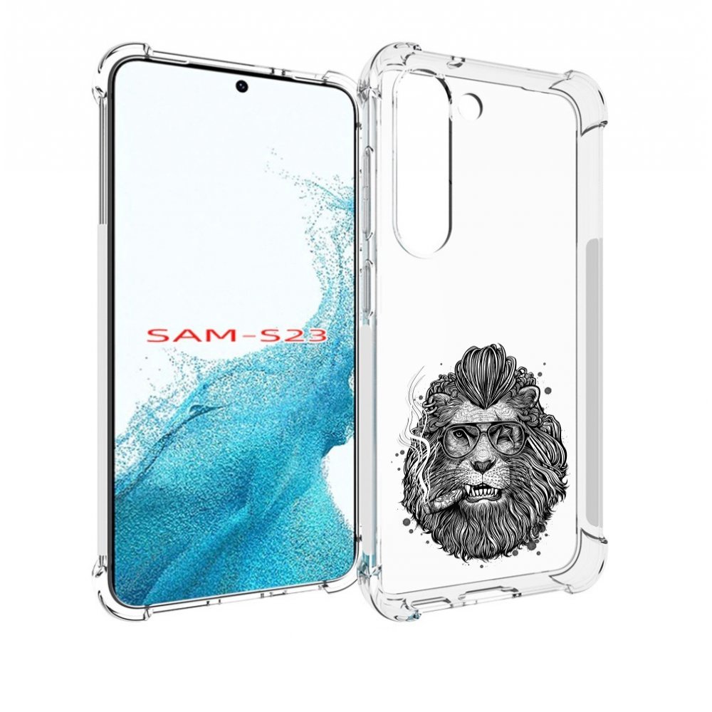 

Чехол MyPads курящий лев для Samsung Galaxy S23, Прозрачный, Tocco