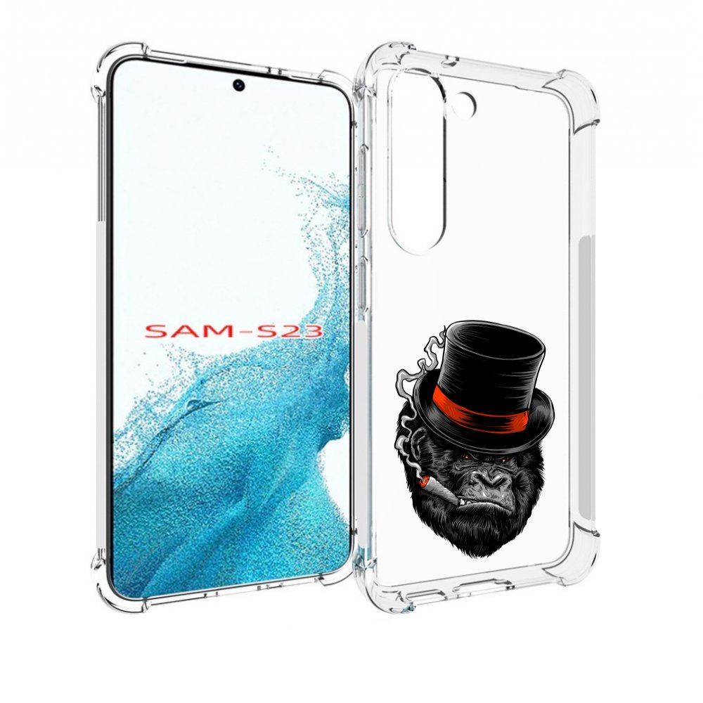 

Чехол MyPads дизайнерская горилла для Samsung Galaxy S23, Прозрачный, Tocco