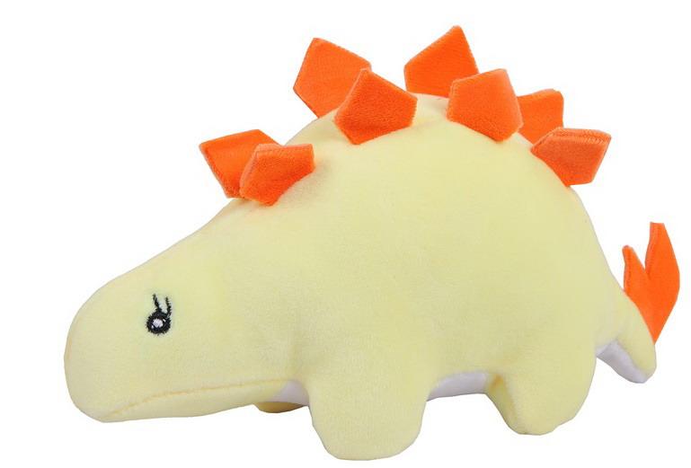 фото Мягкая игрушка abtoys dino baby, динозаврик желтый, 18 см