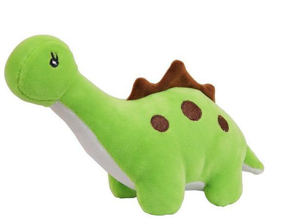 фото Мягкая игрушка abtoys dino baby, динозаврик зеленый, 20 см