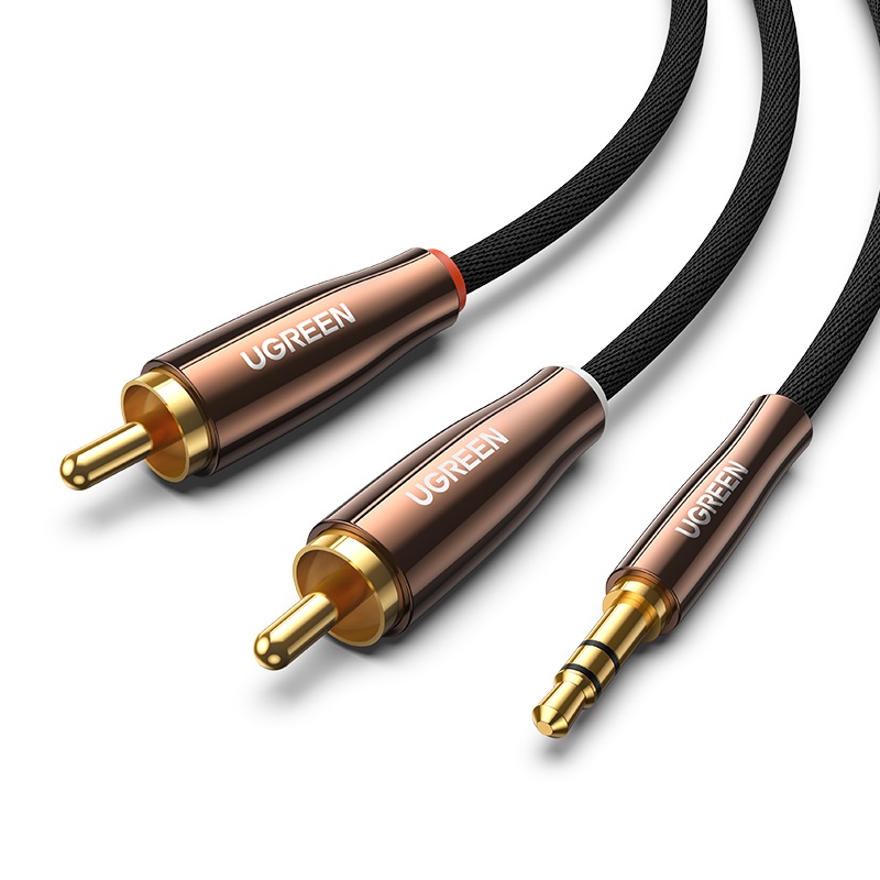 

Кабель UGREEN AV170 (80847) 3.5mm Male to 2*RCA Copper Case Braided Aux Cable. Длина: 2м, Черный/темно-медный, AV170 (80847) 3.5mm Male to 2*RCA Copper Case Braided Aux Cable. Длина: 2м. Цвет: черный/темно-медный