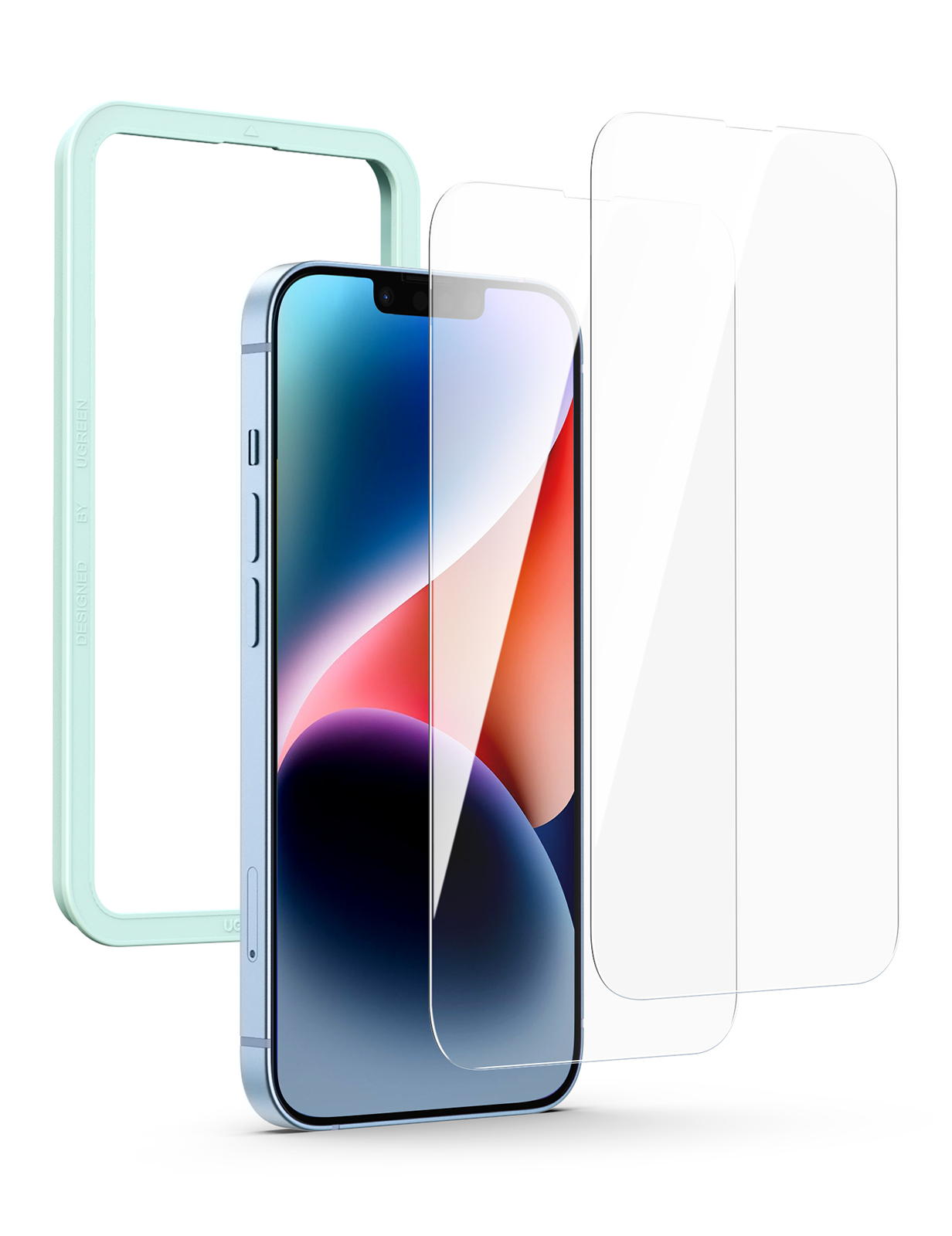 Защитное стекло Ugreen SP195 для iPhone 13 Pro Max с набором для установки SP195 (90205) Full Coverage HD Tempered Glass Screen Protector with Alignment Tool для iPhone 13 Pro Max. Цвет: прозрачный