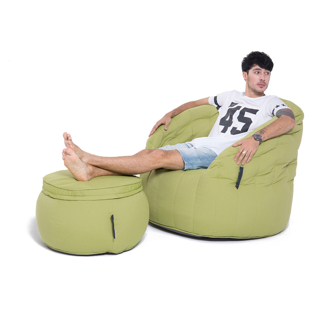 

Комплект бескаркасной уличной мебели aLounge Butterfly Chaise - Limespa (зеленый, оксфорд), Butterfly Chaise