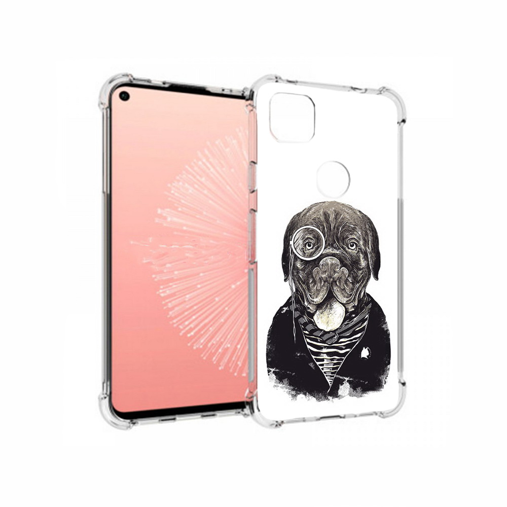 

Чехол MyPads Tocco для Google Pixel 4A солидный песик, Прозрачный, Tocco
