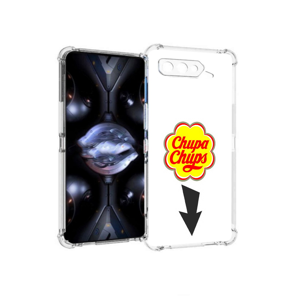

Чехол MyPads Tocco для Asus ROG Phone 5 Pro чупа чупс, Прозрачный, Tocco