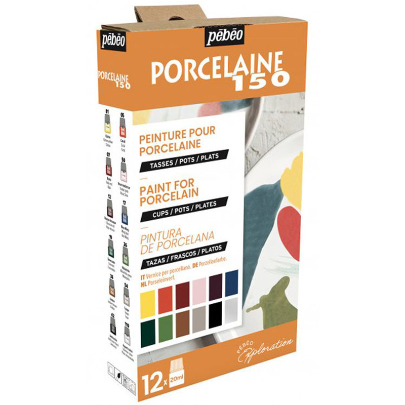 

Набор красок Pebeo Porcelaine 150 12 цв. глянцевые №2, Разноцветный