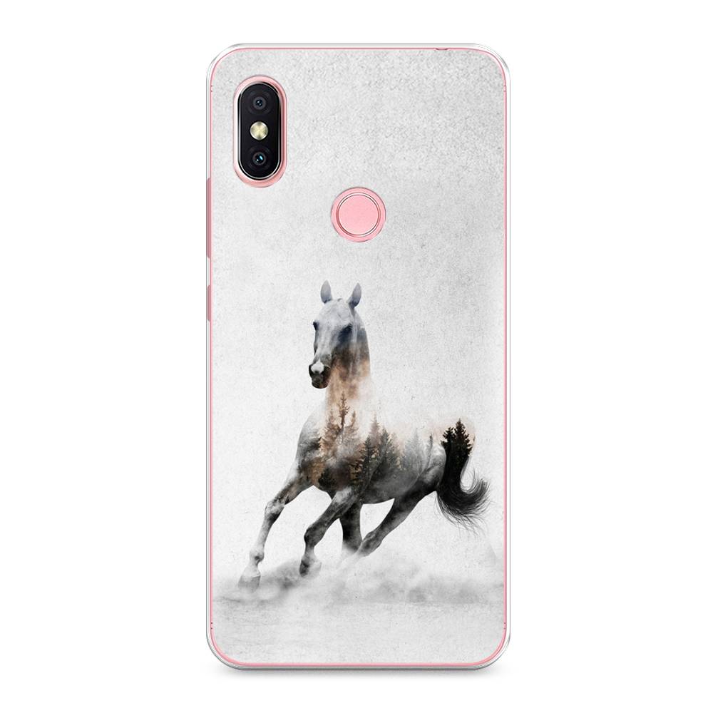 

Чехол Awog на Xiaomi Redmi S2 (Redmi Y2) "Лошадь лес", Разноцветный, 33650-2