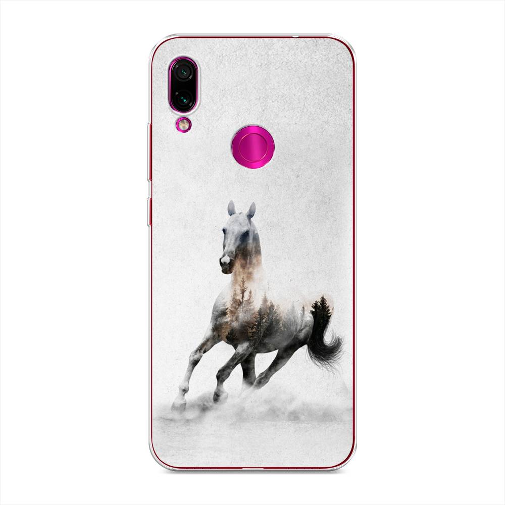 

Чехол Awog на Xiaomi Redmi Note 7 "Лошадь лес", Разноцветный, 34750-2
