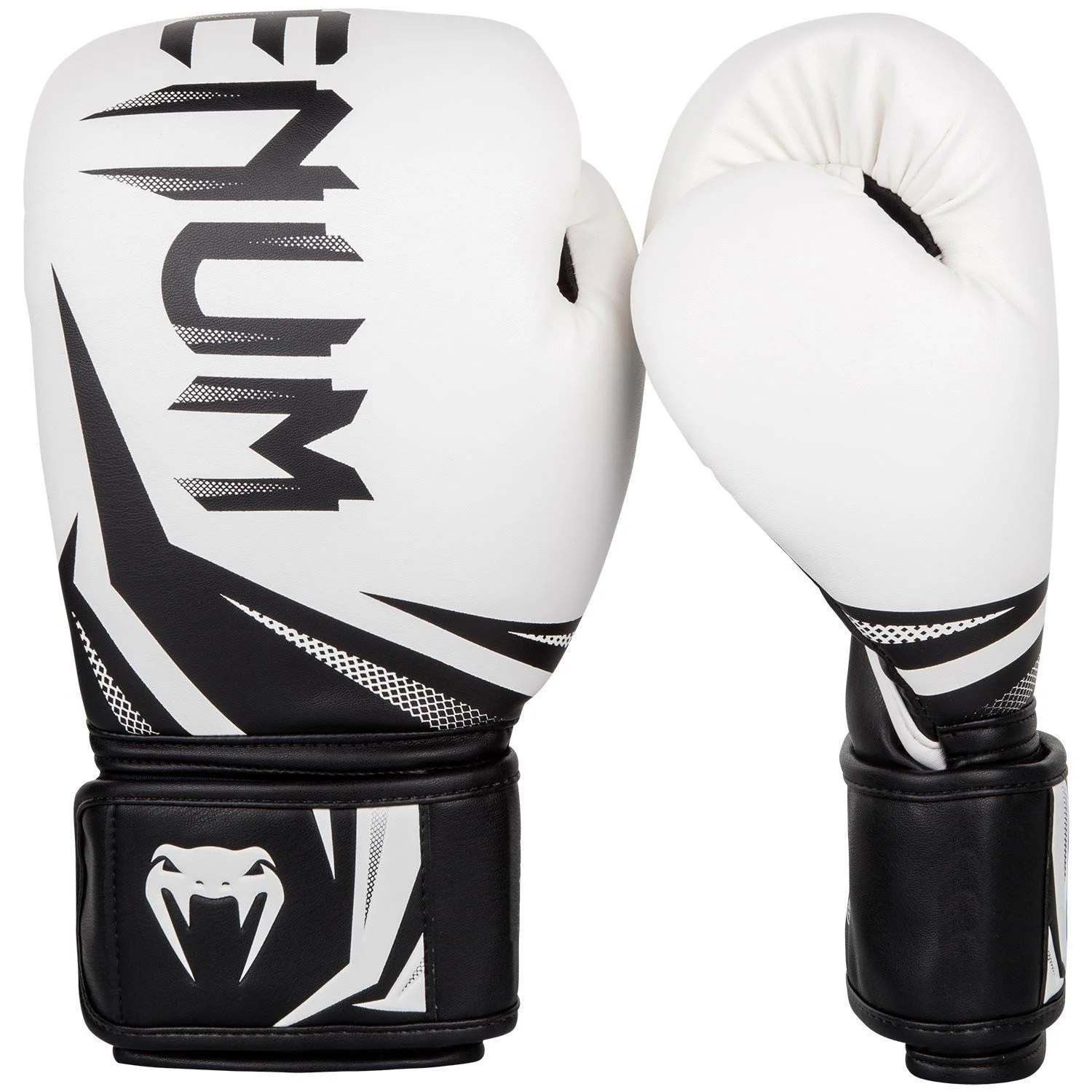 

Перчатки боксерские Venum Challenger 3.0 Boxing Gloves - White/Black белый 12oz, VENUM-03525-210