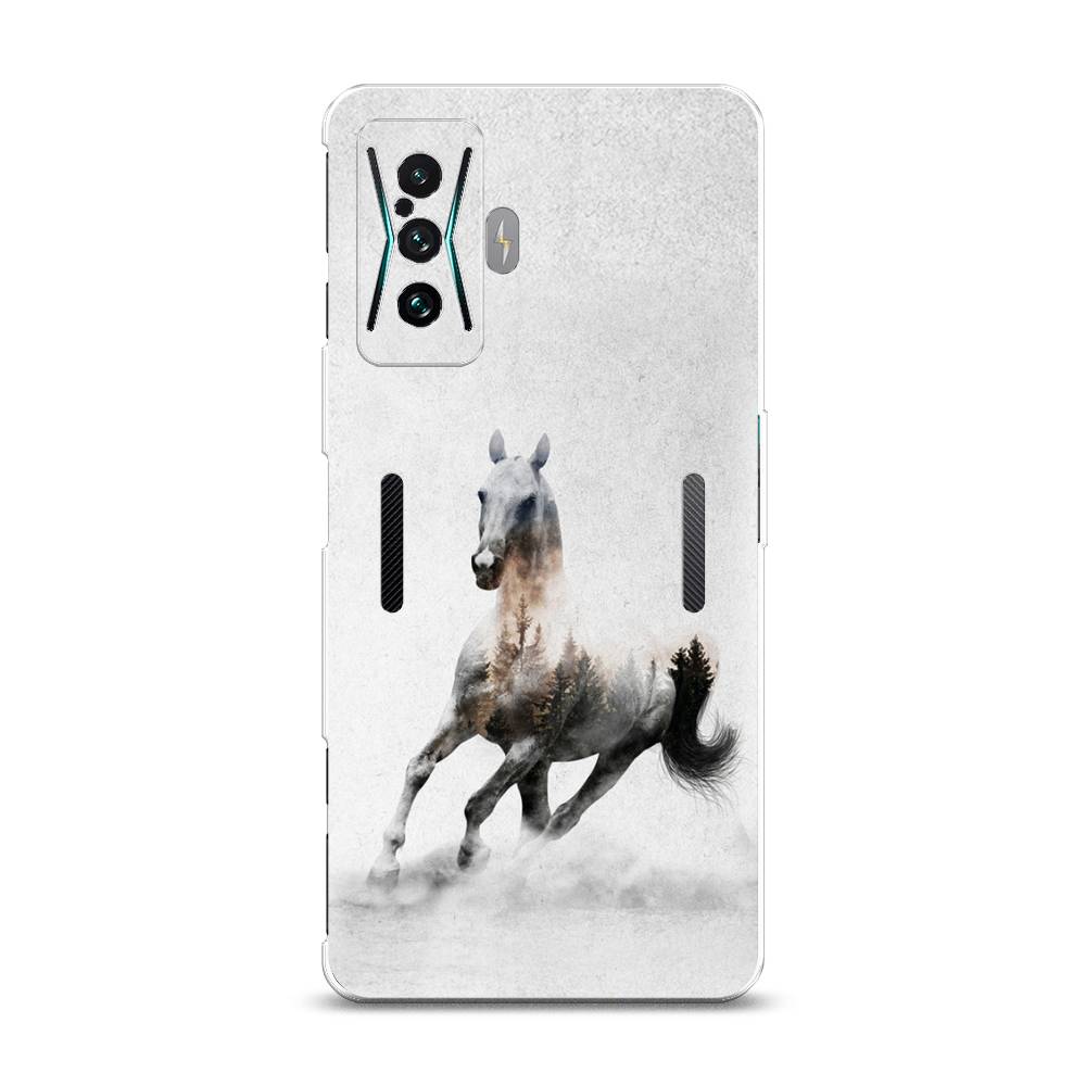 

Чехол Awog на Xiaomi Redmi K50 GE/F4 GT "Лошадь лес", Разноцветный, 314350-2