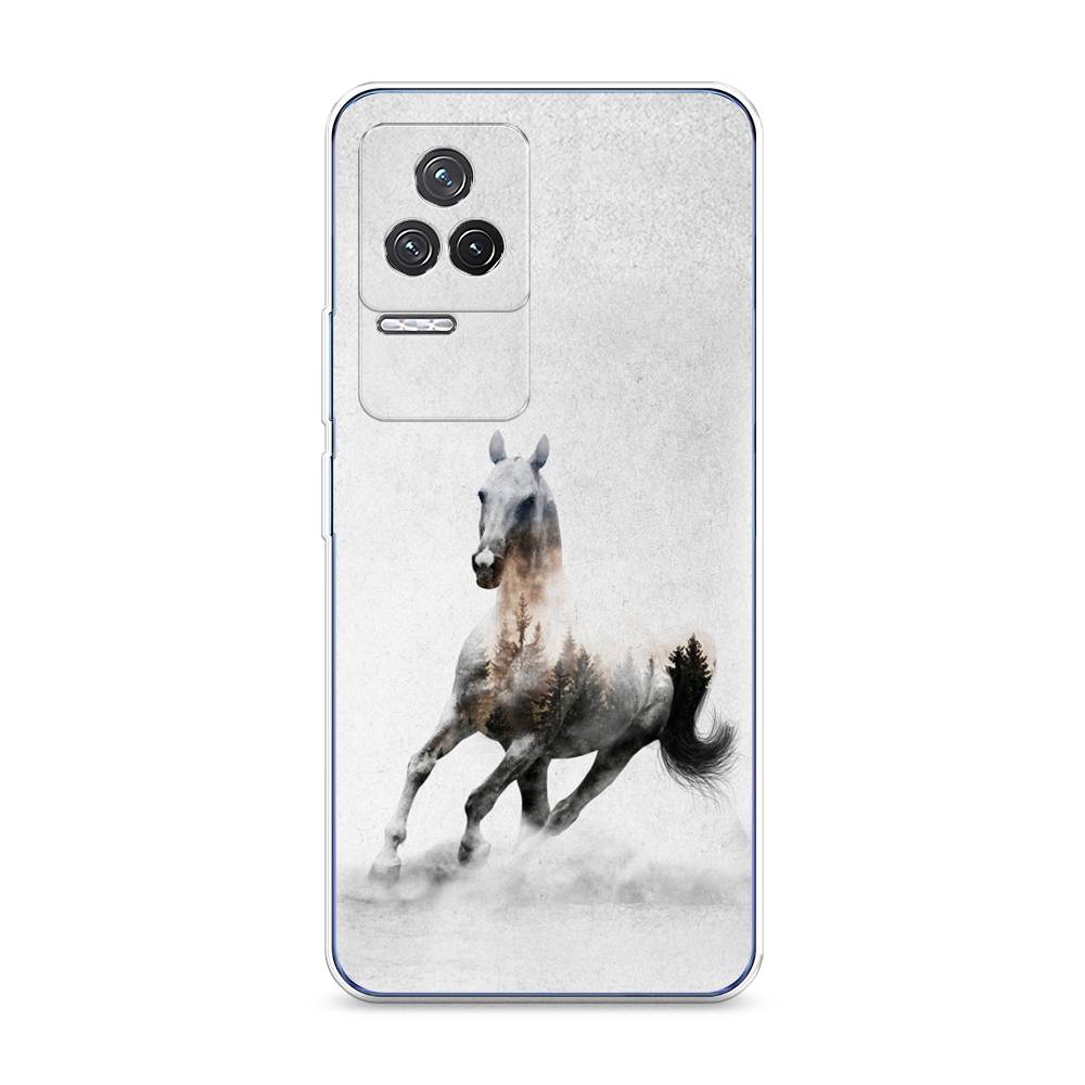 

Чехол Awog на Xiaomi Redmi K50 "Лошадь лес", Разноцветный, 312250-2