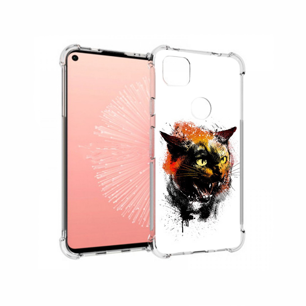 

Чехол MyPads Tocco для Google Pixel 4A сиамский кот, Прозрачный, Tocco