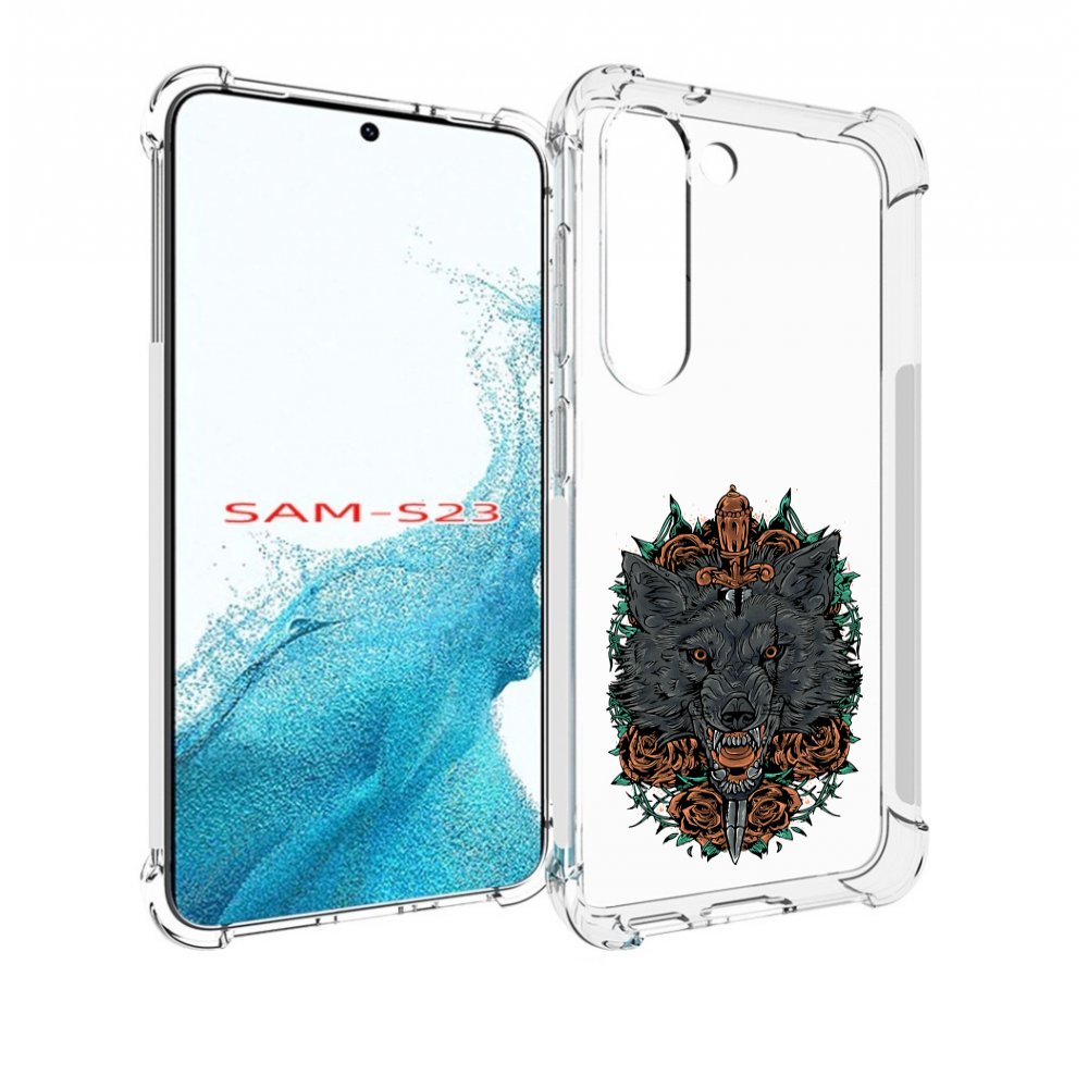 

Чехол MyPads красивый злой волк для Samsung Galaxy S23, Прозрачный, Tocco