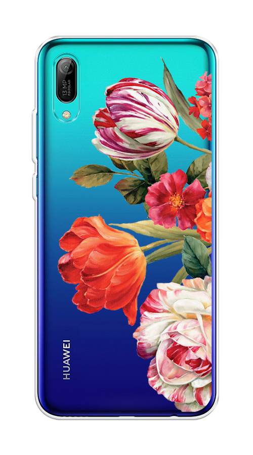 

Чехол Awog на Huawei Y6 Pro (Prime) 2019 "Весенний букет", Красный;розовый;зеленый, 68150-8