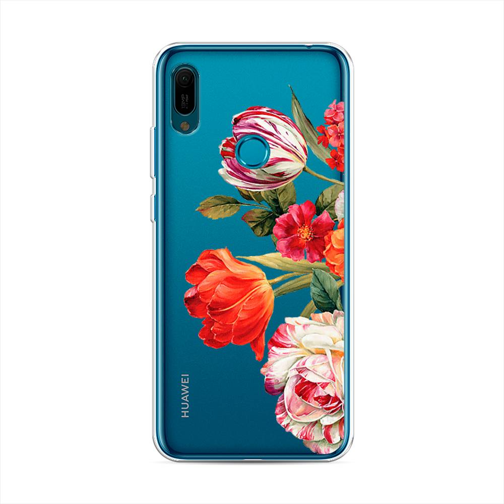 

Чехол Awog на Huawei Y6 2019 "Весенний букет", Красный;розовый;зеленый, 68650-8