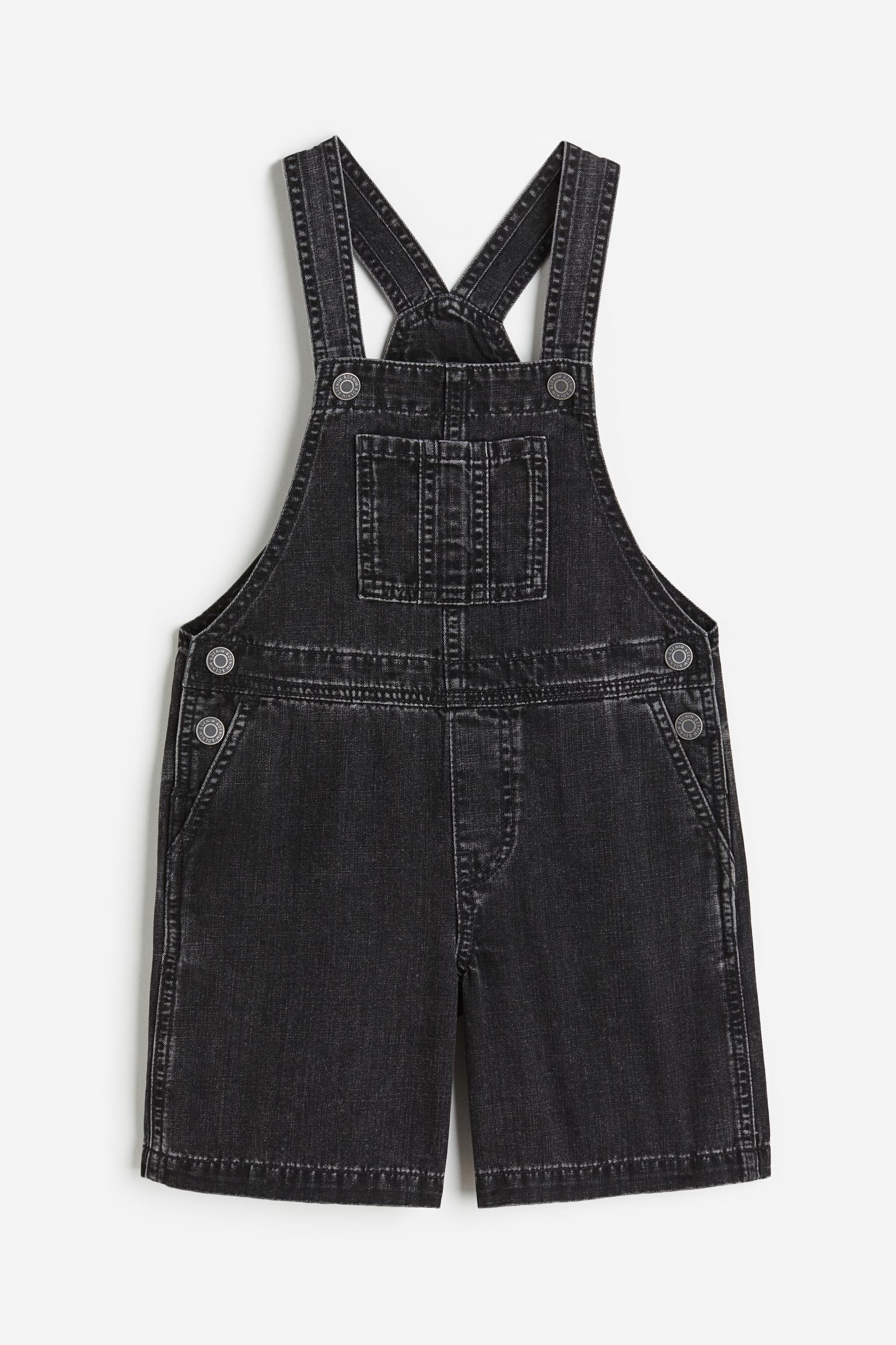 Джинсовые шорты-комбинезон H&M для мальчиков 140 Черный (доставка из-за рубежа)