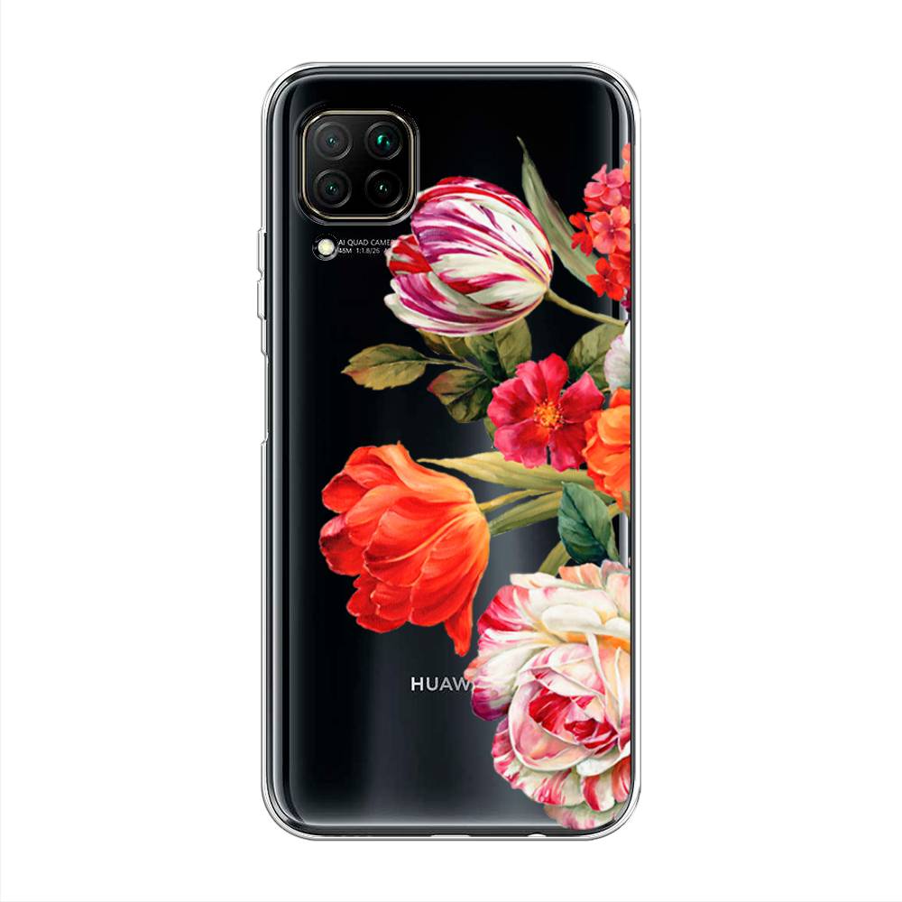 

Чехол Awog на Huawei P40 Lite "Весенний букет", Красный;розовый;зеленый, 611650-8