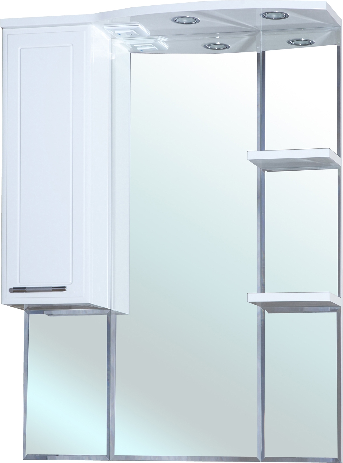 

Bellezza Зеркало-шкаф Bellezza Коралл 85 L, Белый, Коралл