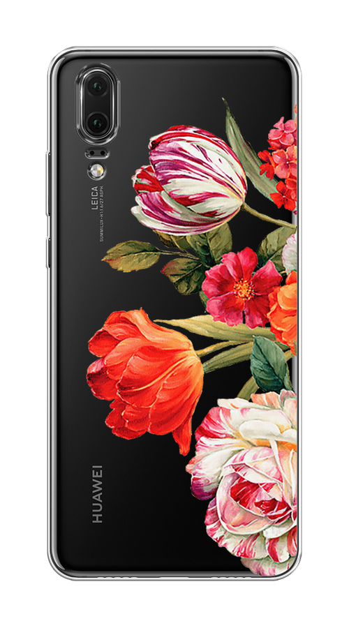 

Чехол Awog на Huawei P20 "Весенний букет", Красный;розовый;зеленый, 64350-8