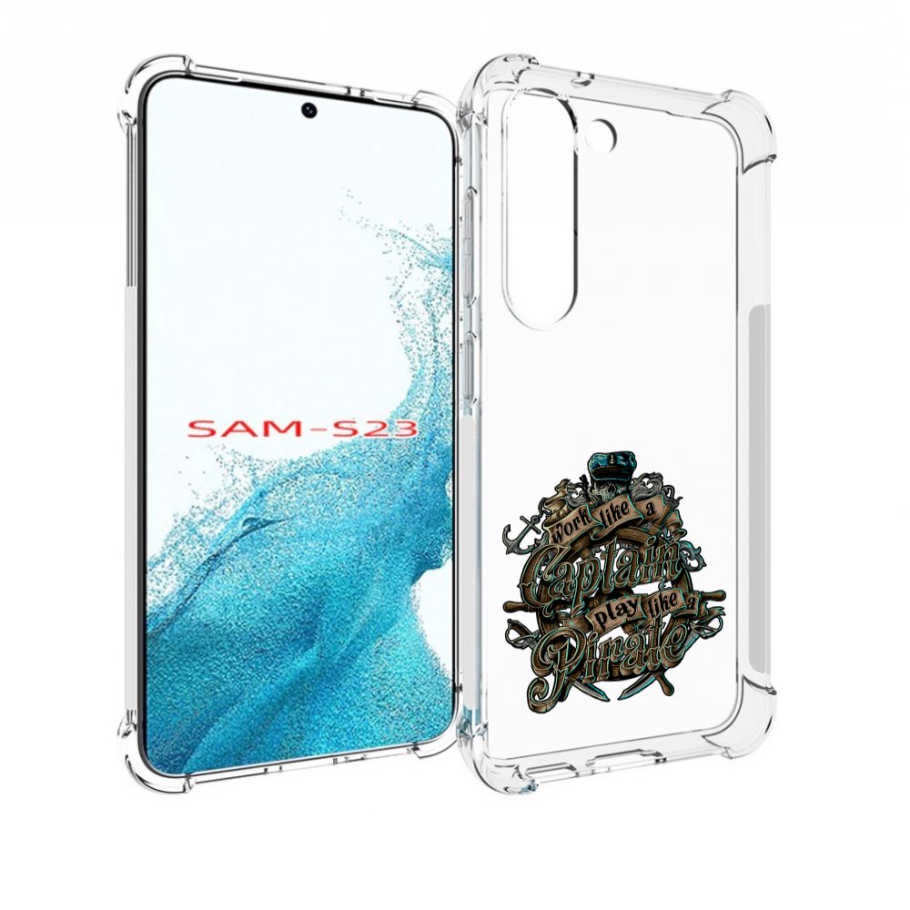 

Чехол MyPads капитан пиратов для Samsung Galaxy S23, Прозрачный, Tocco