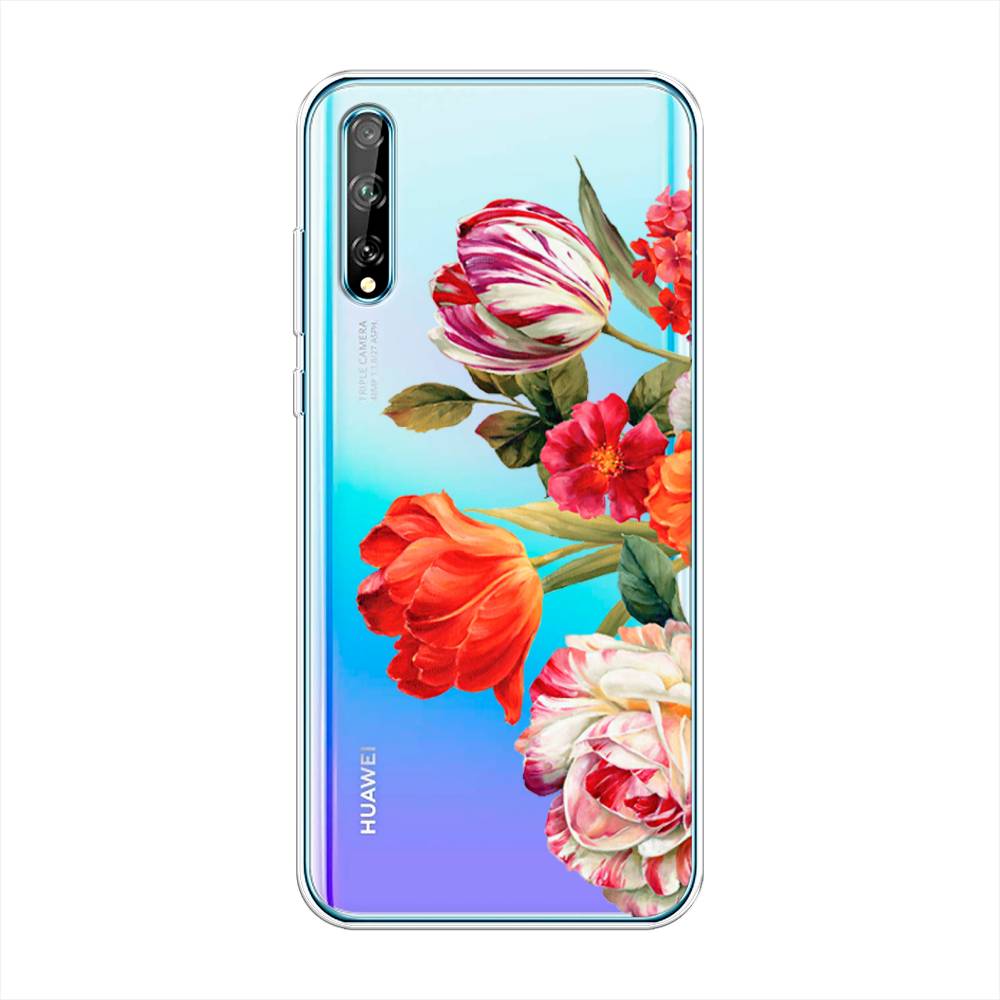 

Чехол Awog на Huawei P Smart S "Весенний букет", Красный;розовый;зеленый, 6103550-8