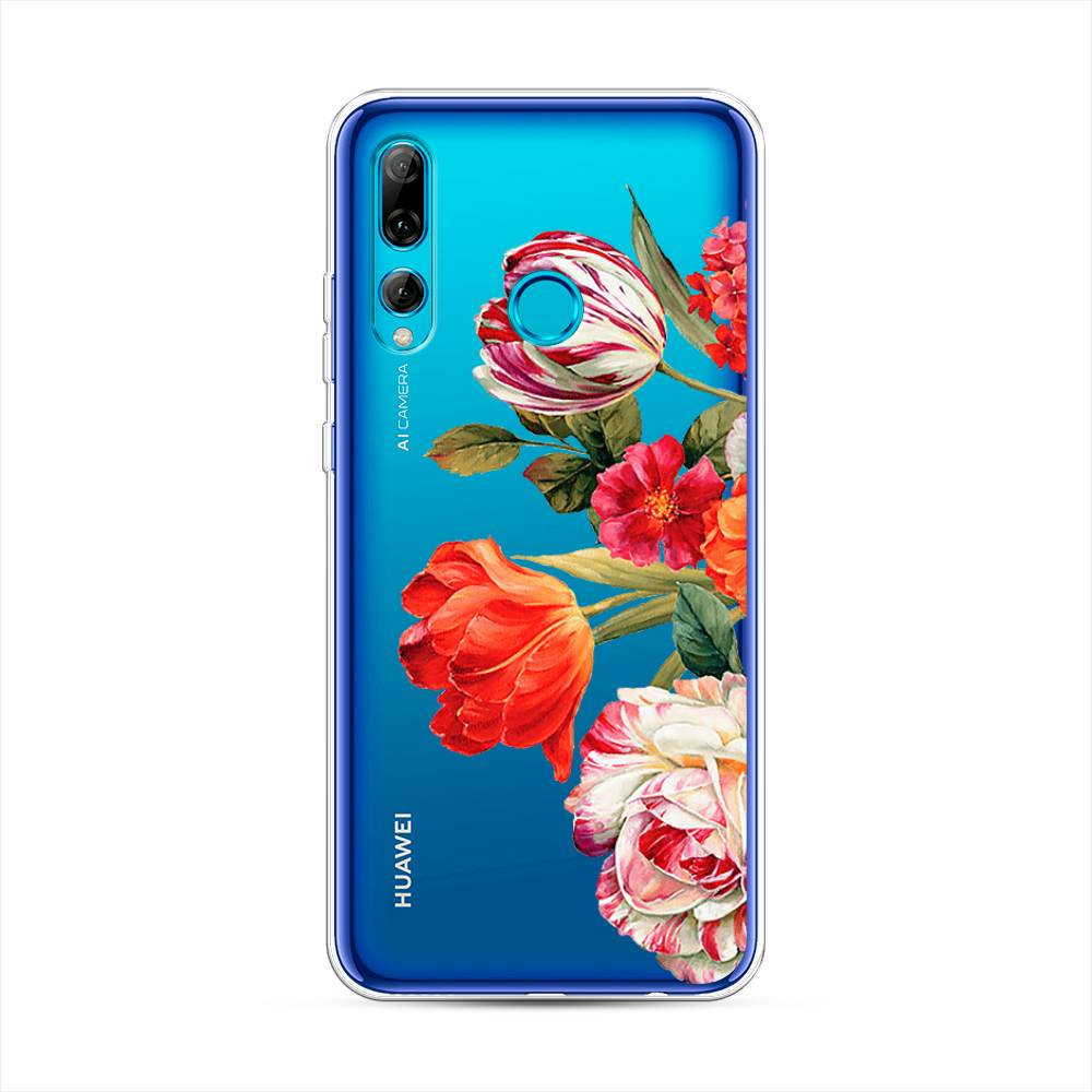 фото Чехол awog "весенний букет" для huawei p smart plus 2019