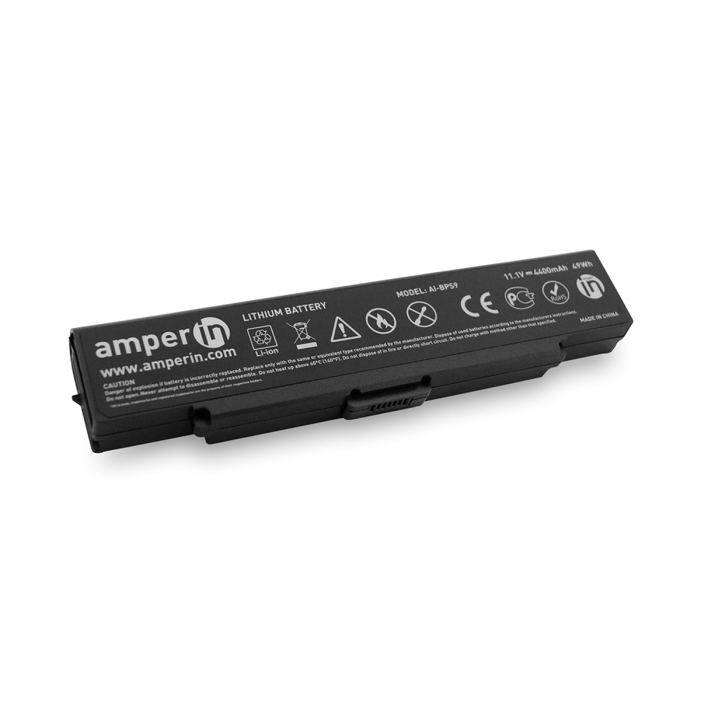 Аккумулятор Amperin для ноутбука Sony Vaio VGN-AR/CR 11.1V 4400mAh (49Wh) черная AI-BPS9