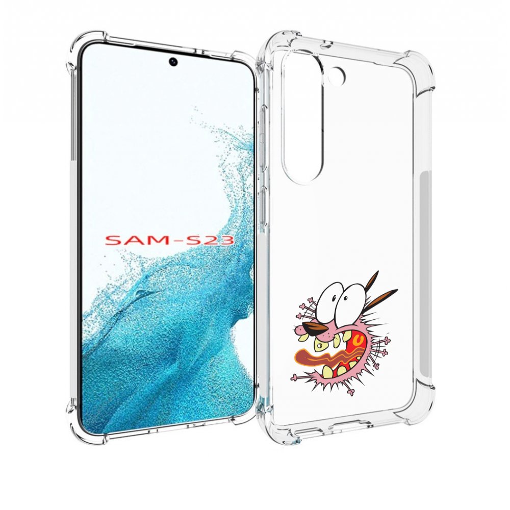 

Чехол MyPads испуганный бобик для Samsung Galaxy S23, Прозрачный, Tocco
