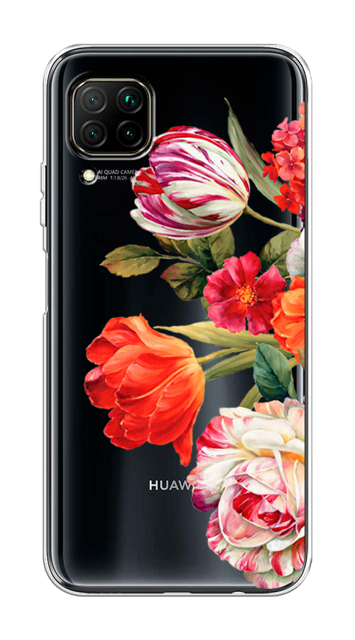 

Чехол Awog на Huawei Nova 6 SE "Весенний букет", Красный;розовый;зеленый, 611750-8