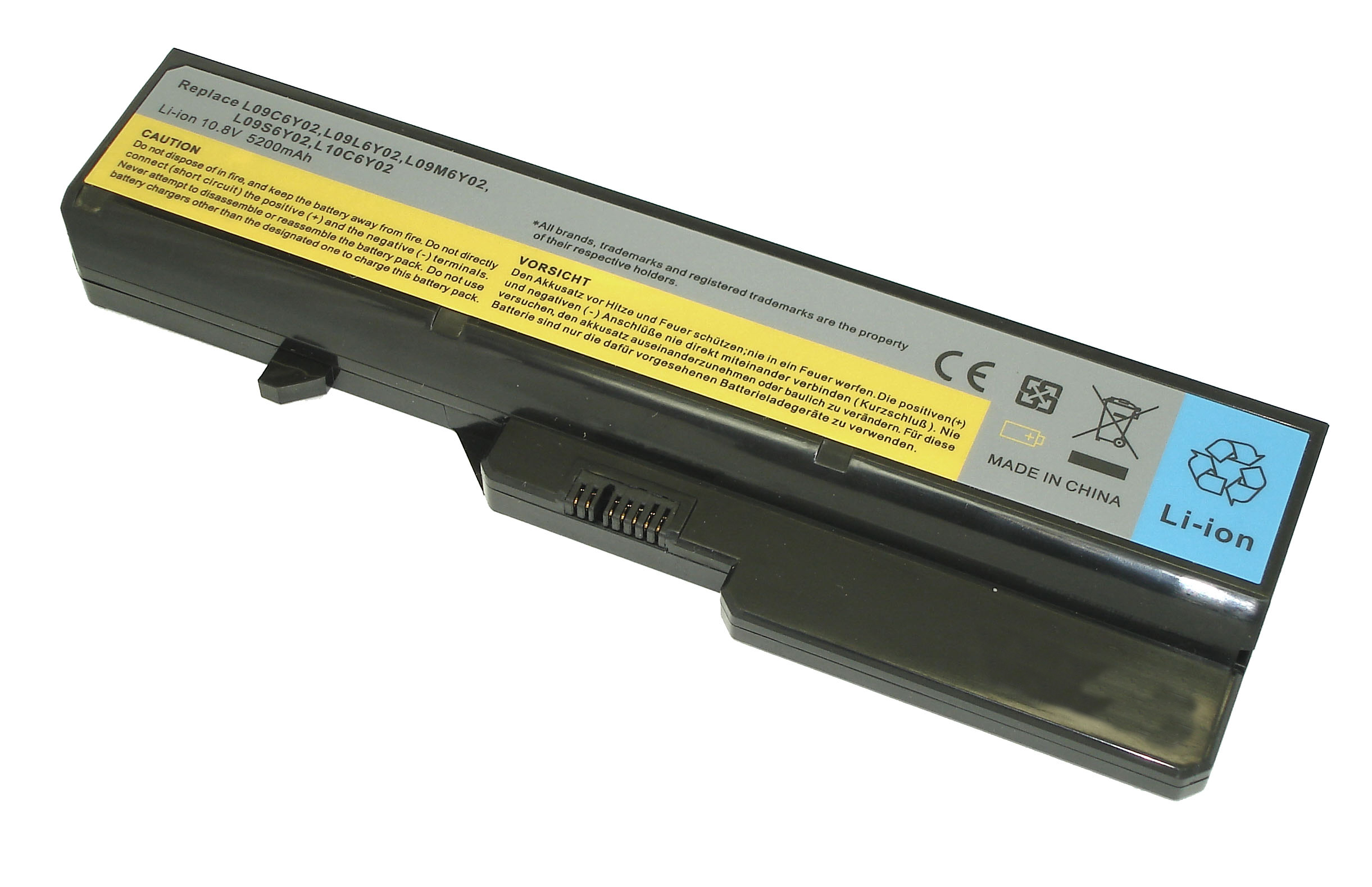 Аккумулятор GREENWAY для ноутбука Lenovo IdeaPad G565 (L09C6Y02) 5200mAh OEM черная