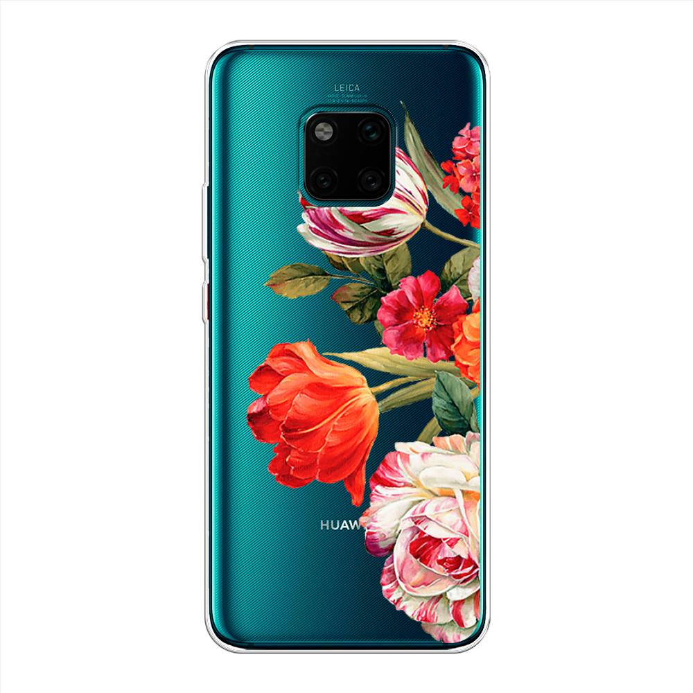 

Чехол Awog на Huawei Mate 20 Pro "Весенний букет", Красный;розовый;зеленый, 67050-8