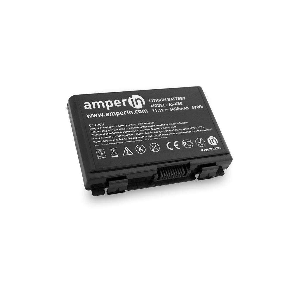 фото Аккумулятор amperin для ноутбука asus k50 (a32-f82) 11.1v 4400mah (49wh) ai-k50