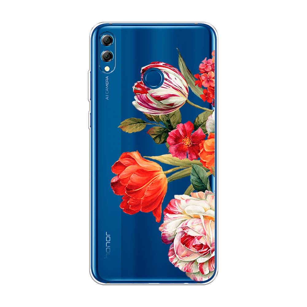 

Чехол Awog на Honor 8X Max "Весенний букет", Красный;розовый;зеленый, 66550-8