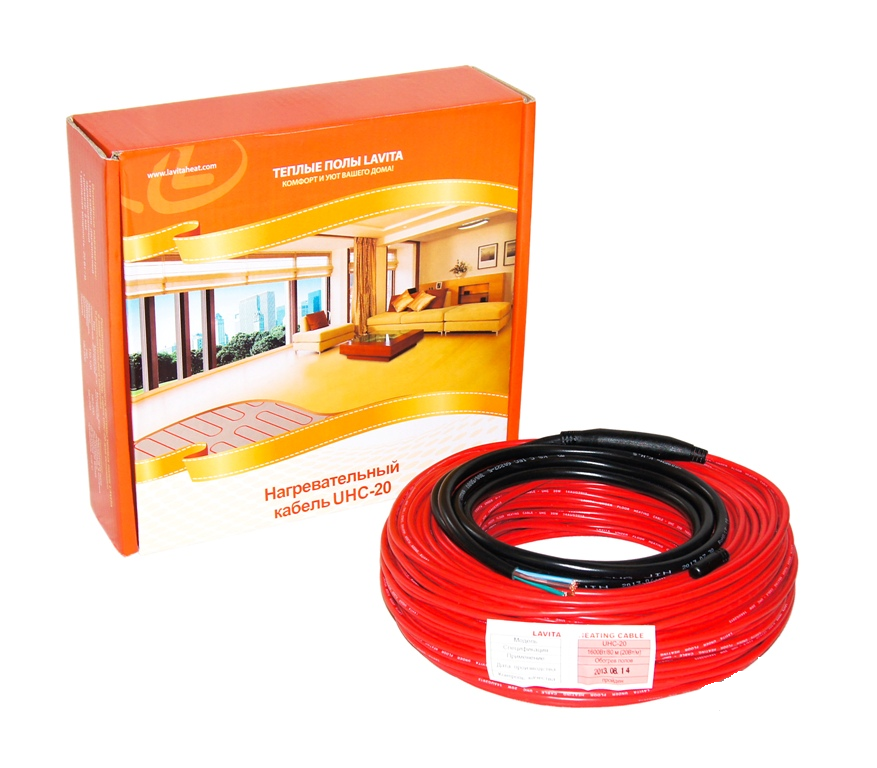 Греющий кабель в стяжку LAVITA UHC 20-100 100 м/п