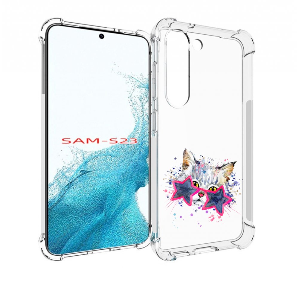 

Чехол MyPads звездные очки для Samsung Galaxy S23, Прозрачный, Tocco