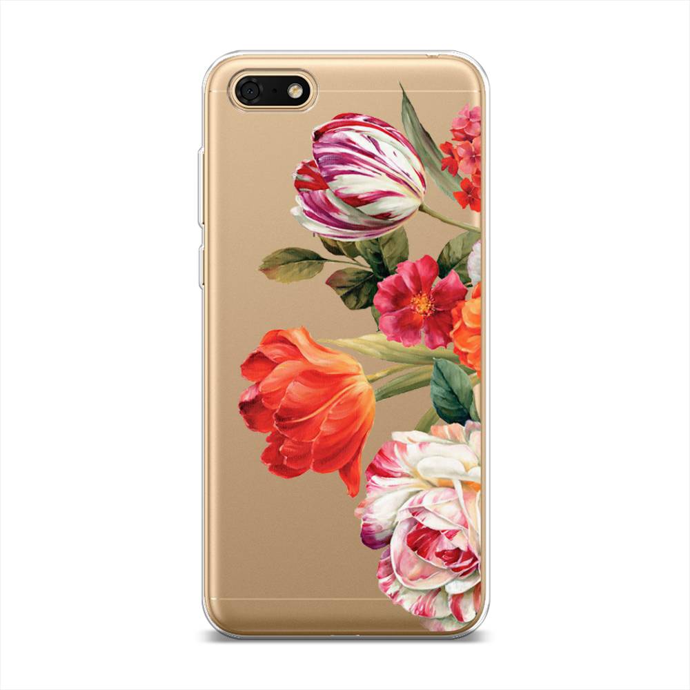 

Чехол Awog на Honor 7A Prime "Весенний букет", Красный;розовый;зеленый, 6105850-8