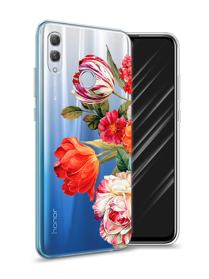 

Чехол Awog на Honor 10 Lite "Весенний букет", Красный;розовый;зеленый, 67550-8