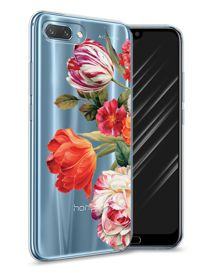 

Чехол Awog на Honor 10 "Весенний букет", Красный;розовый;зеленый, 65350-8