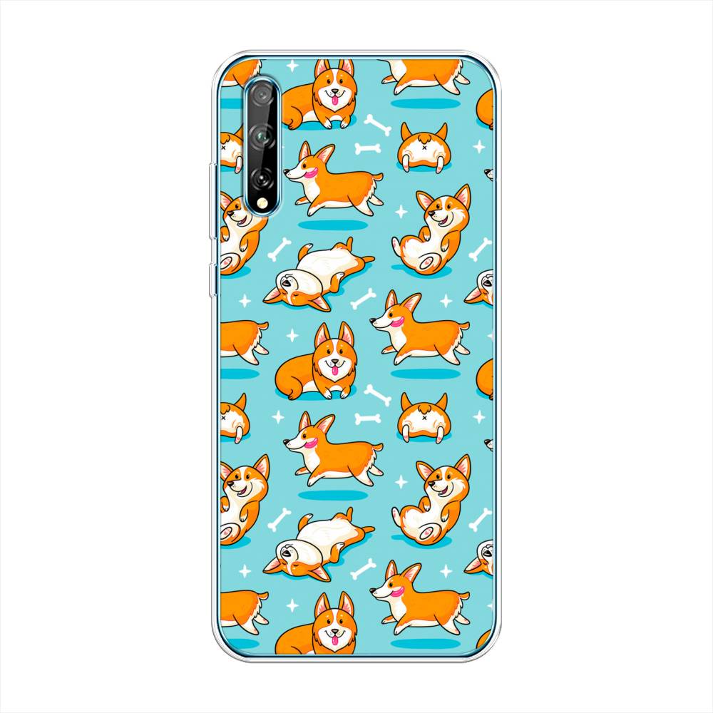 

Чехол Awog на Huawei Y8p "Веселые корги", Коричневый, 6103450-2