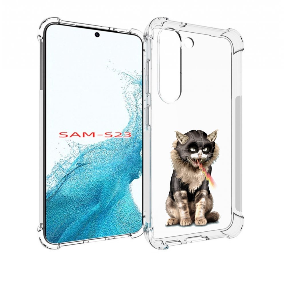 

Чехол MyPads дьяволский кот для Samsung Galaxy S23, Прозрачный, Tocco