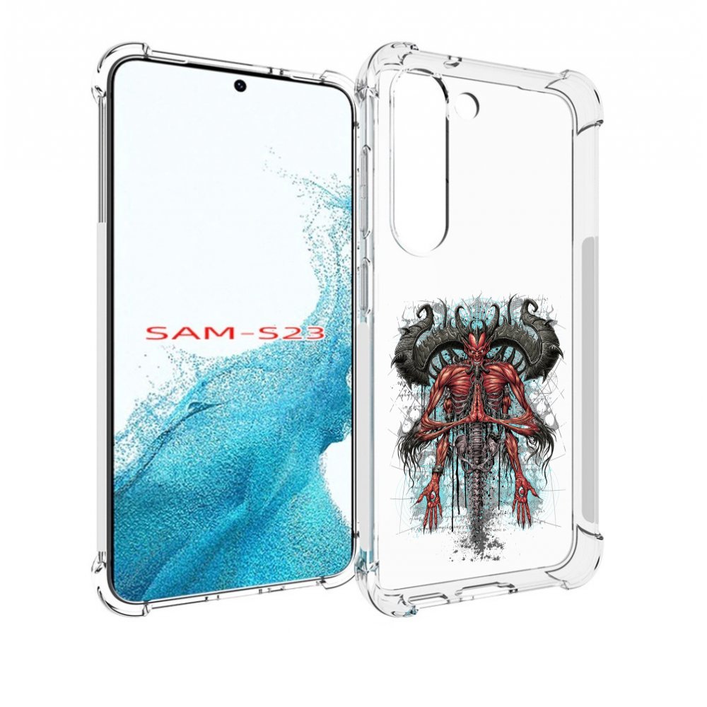 Чехол MyPads дьявол для Samsung Galaxy S23